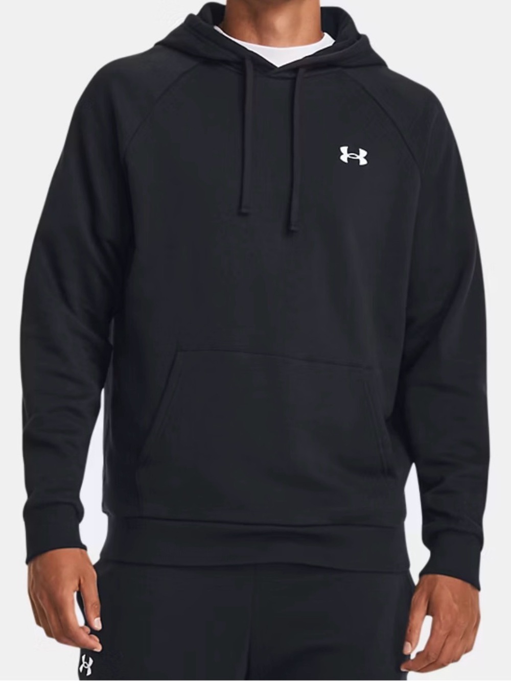 Under Armour Black Men’s Hoodie with White Logo